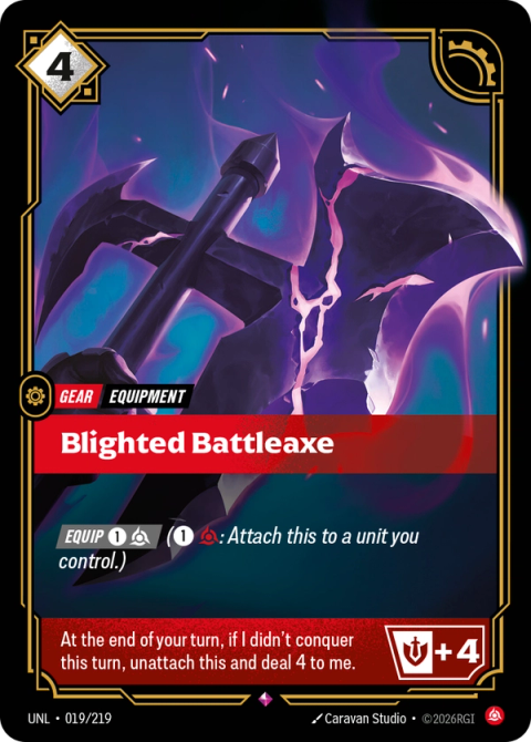 Blighted Battleaxe — Unleashed #019, art by Caravan Studio