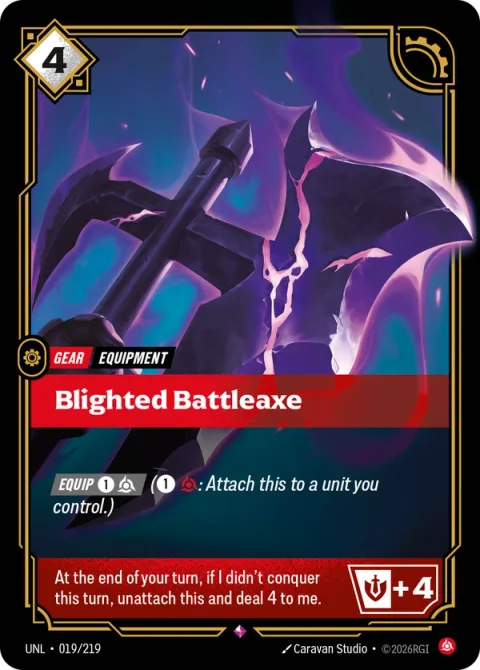 Blighted Battleaxe UNL-019 영어판 카드 이미지