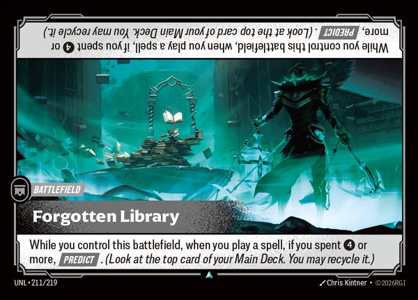 Forgotten Library — Riftbound card