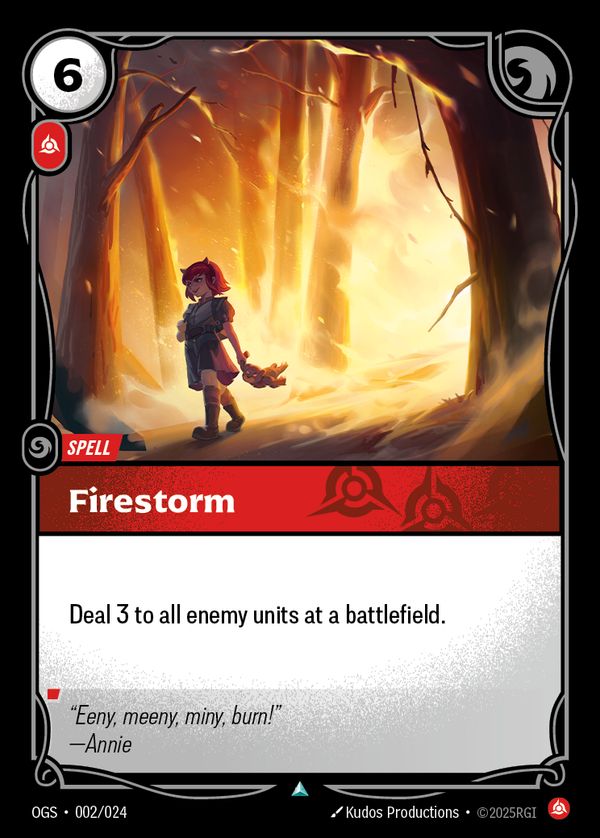 Firestorm — Riftbound card