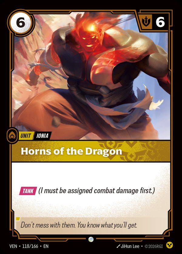 Horns of the Dragon — Riftbound card