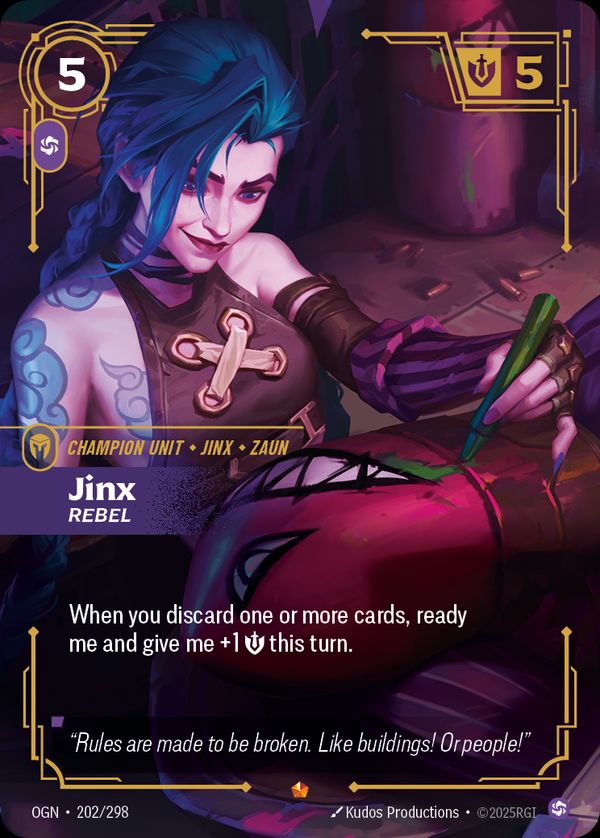 Jinx, Rebel — Riftbound card