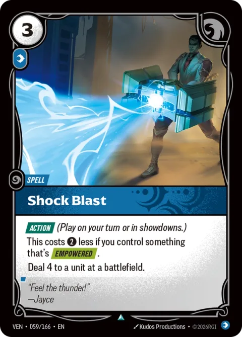 Shock Blast VEN-059 영어판 카드 이미지