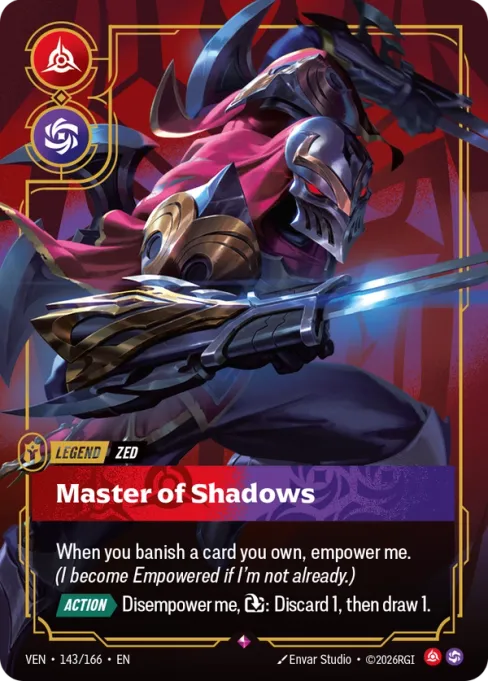 Zed, Master of Shadows, VEN-143/166