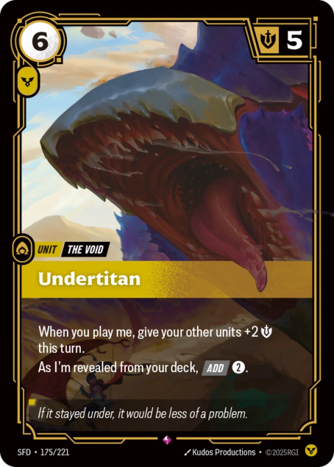 Undertitan — Spiritforged #175, art by Kudos Productions