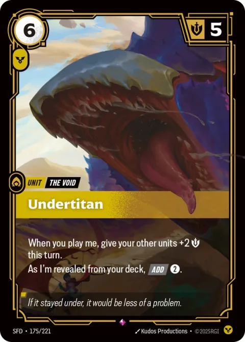 Undertitan SFD-175 영어판 카드 이미지