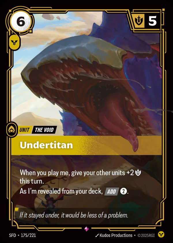 Undertitan — Riftbound card
