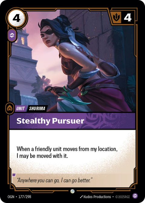 Stealthy Pursuer — Origins #177, art by Kudos Productions