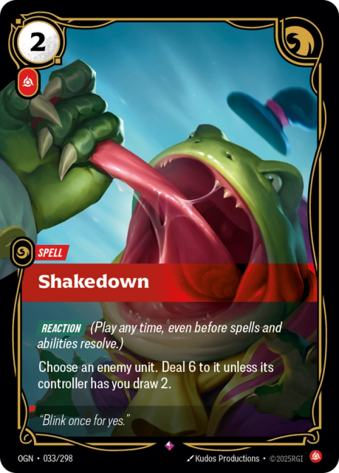 Shakedown — Origins #033, art by Kudos Productions