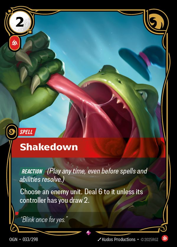 Shakedown — Riftbound card