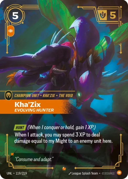 Kha'Zix, Evolving Hunter, UNL-119/219