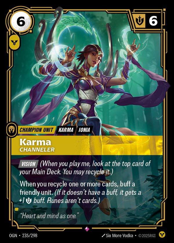 Karma, Channeler — Riftbound card