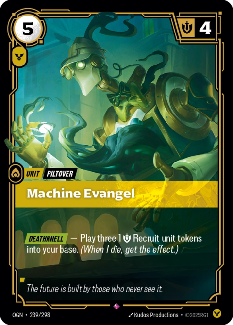 Machine Evangel — Origins #239, art by Kudos Productions
