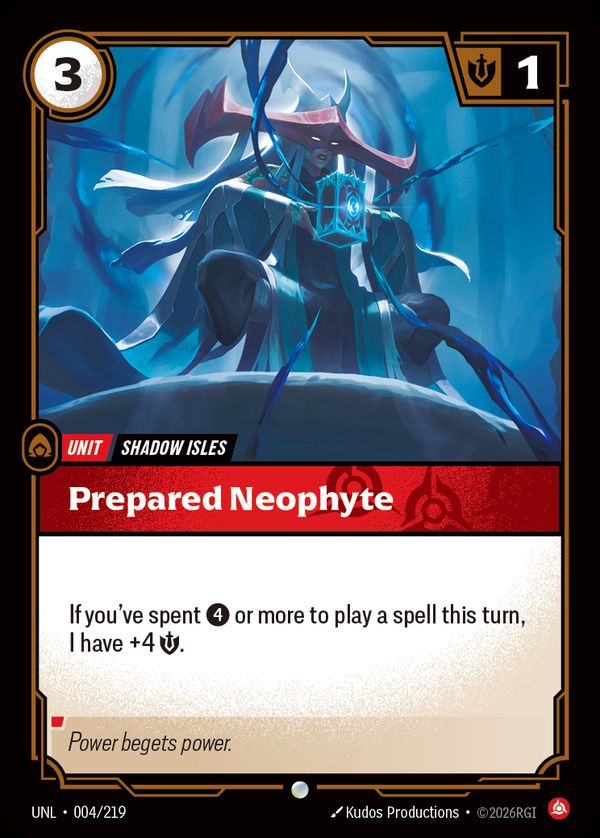 Prepared Neophyte — Riftbound card