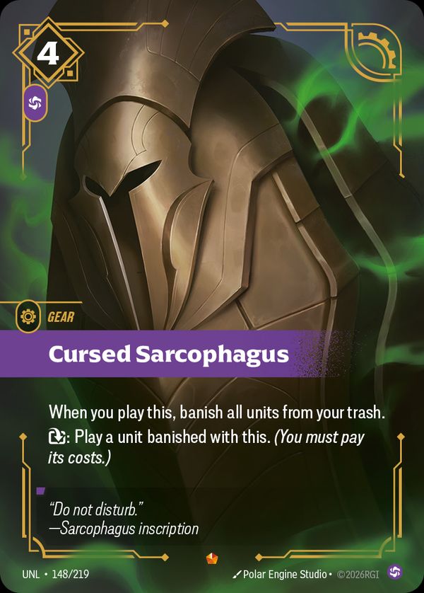 Cursed Sarcophagus — Riftbound card
