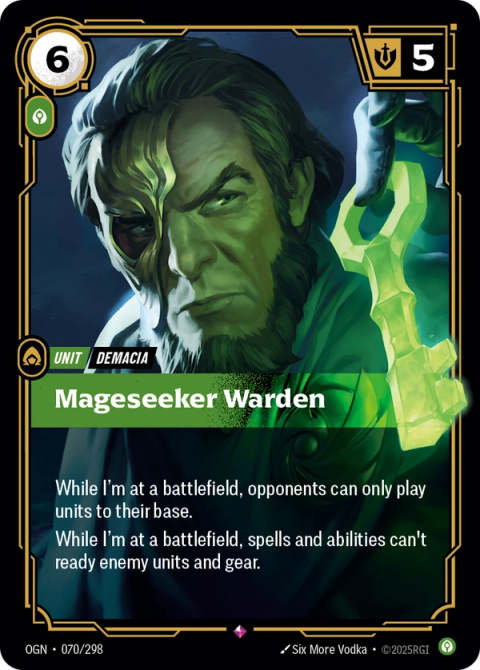 Mageseeker Warden — Origins #070, art by Six More Vodka