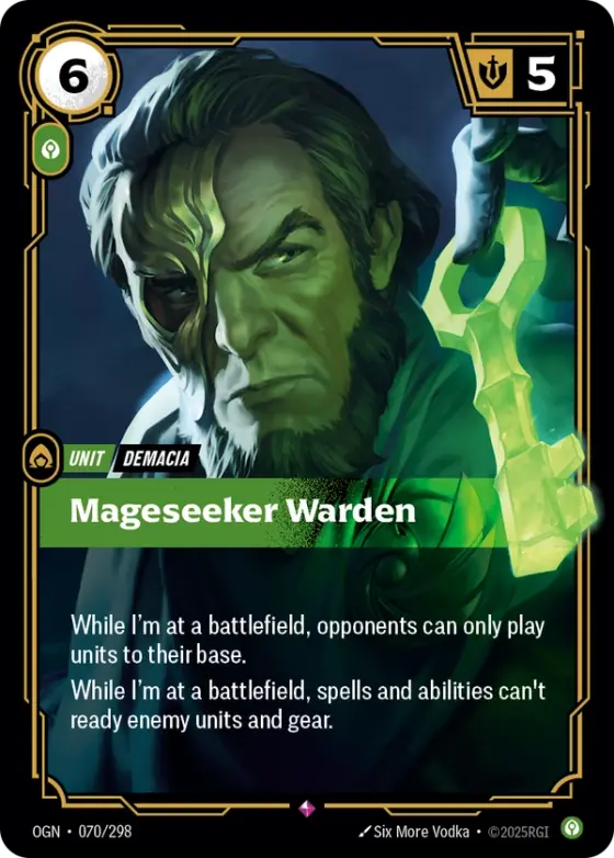 Mageseeker Warden OGN-070 Standard printing