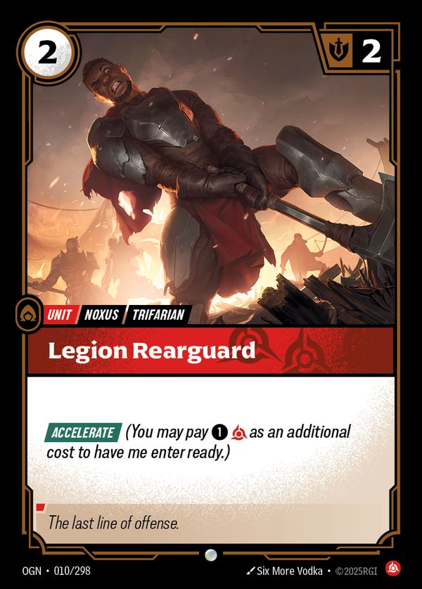 Legion Rearguard — Riftbound card