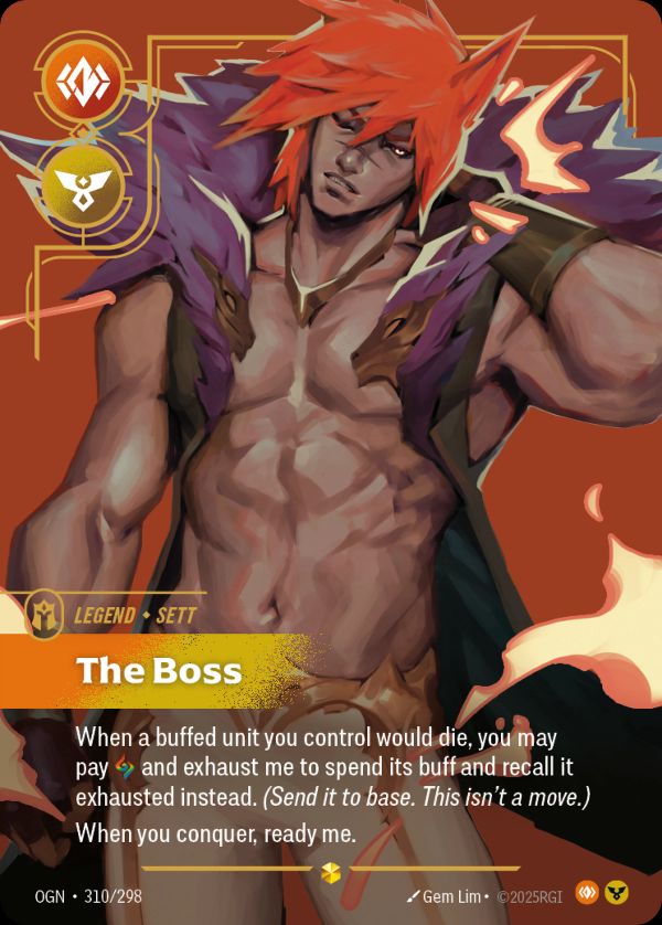 Sett, The Boss (Overnumbered) — Riftbound card