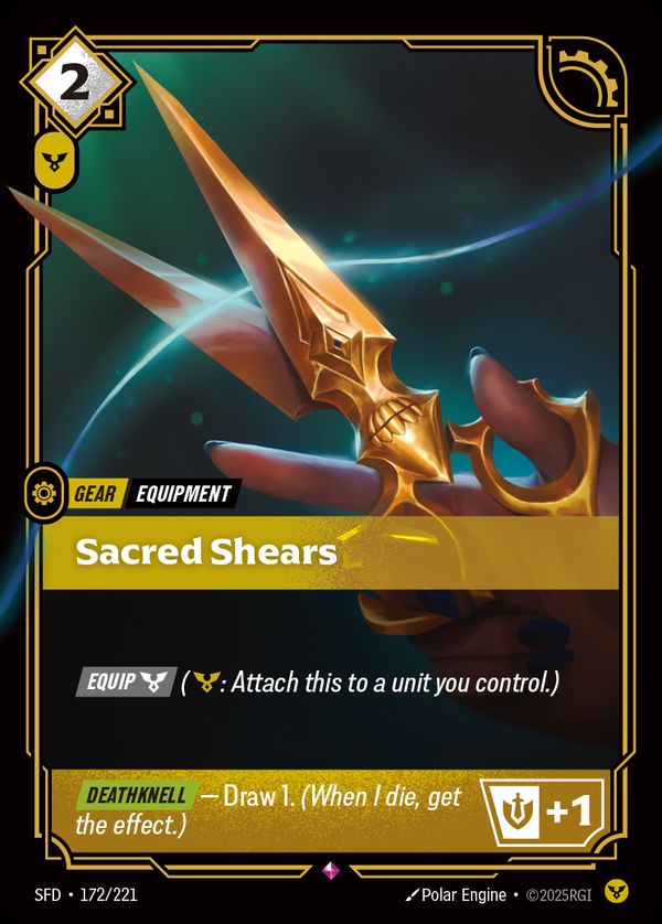 Sacred Shears — Riftbound card