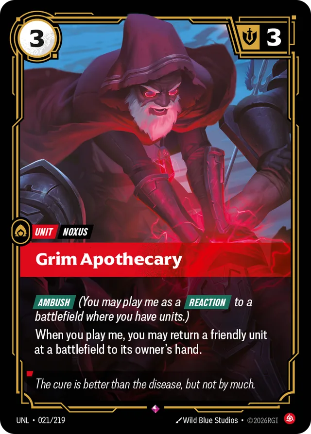 Grim Apothecary Riftbound card (UNL-021/219)
