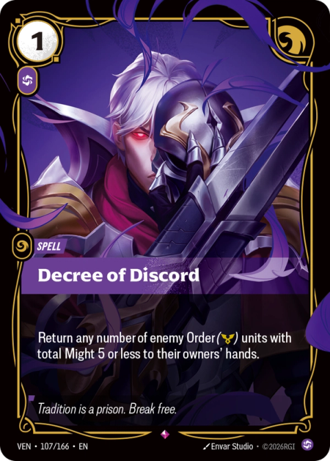 Decree of Discord — Vendetta #107, art by Envar Studio