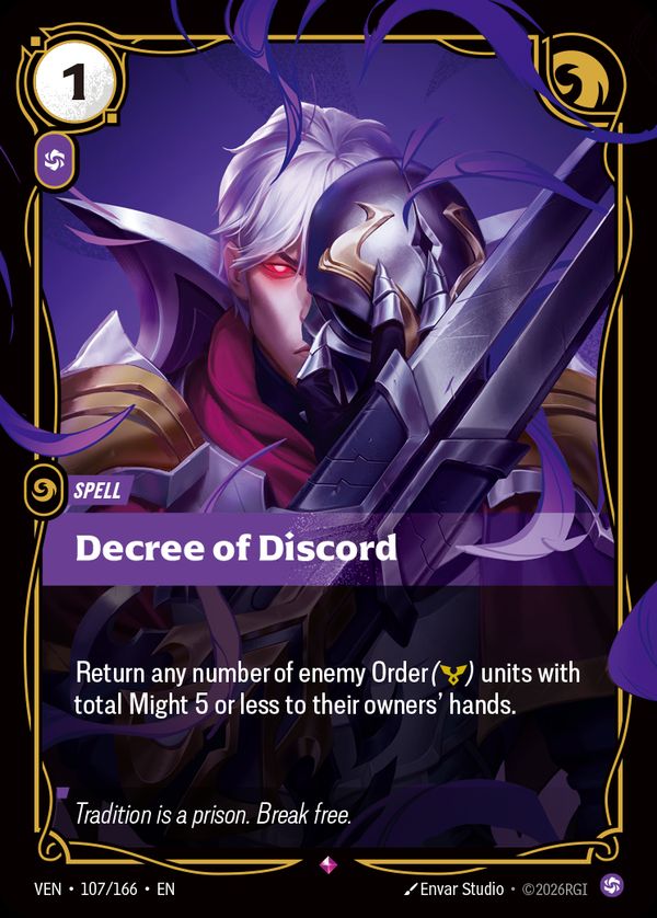 Decree of Discord — Riftbound card