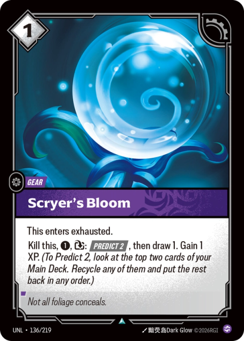 Scryer's Bloom — Unleashed #136, art by 黯荧岛Dark Glow