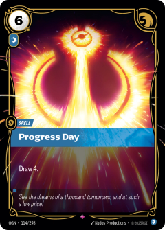 Riftbound Spell: Progress Day. Draw 4.