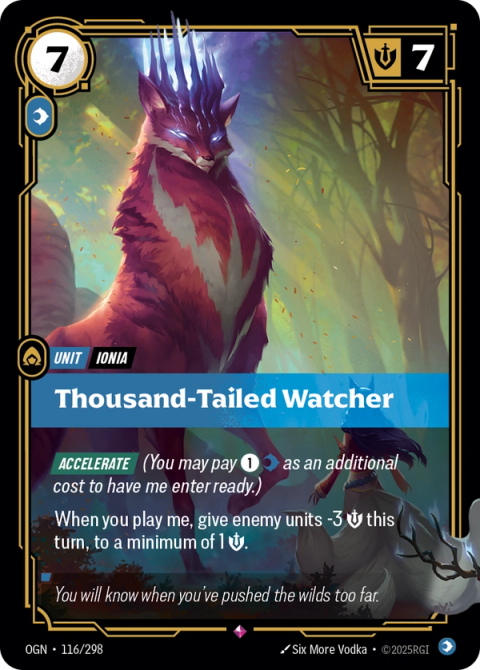 Thousand-Tailed Watcher — Origins #116, art by Six More Vodka