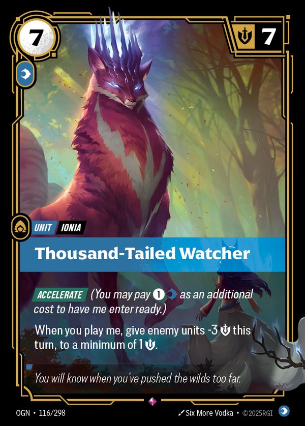 Thousand-Tailed Watcher — Riftbound card