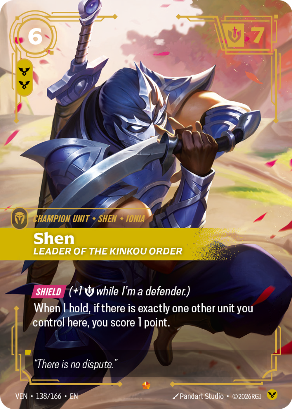 Shen, Leader of the Kinkou Order