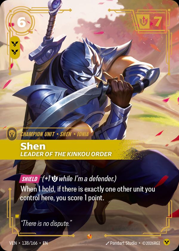 Shen, Leader of the Kinkou Order — Riftbound card