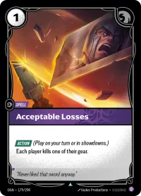 Acceptable Losses