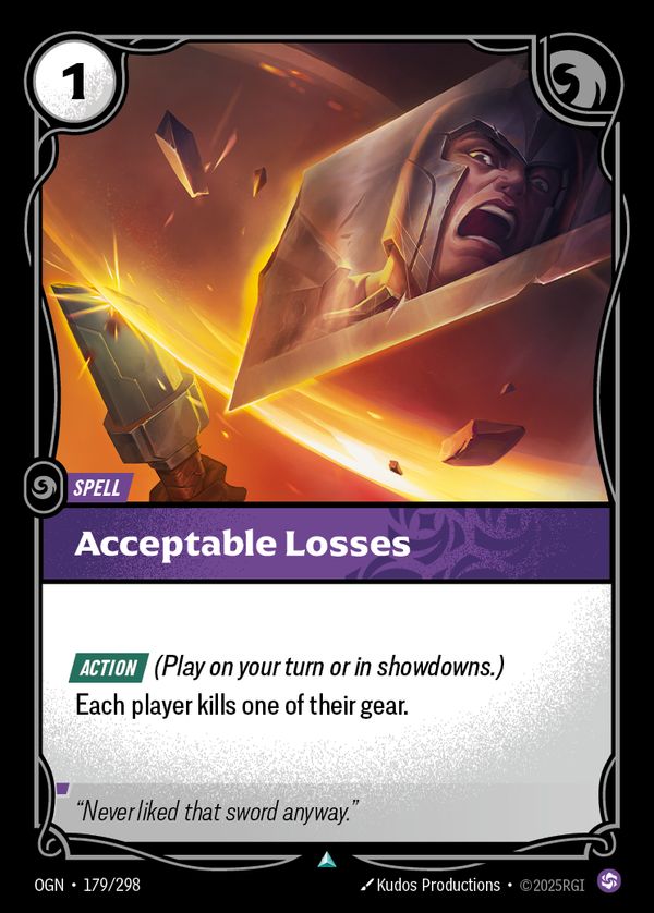 Acceptable Losses — Riftbound card