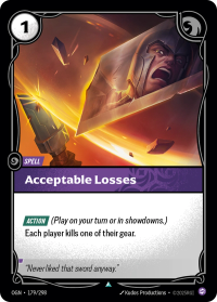 Acceptable Losses