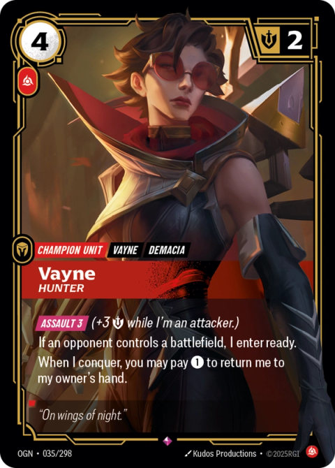 Vayne - Hunter — Origins #035, art by Kudos Productions