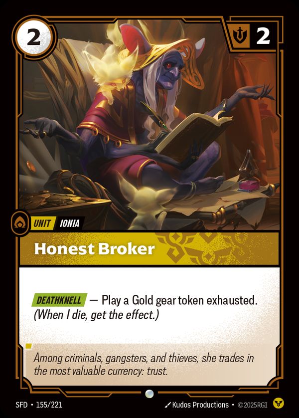 Honest Broker — Riftbound card