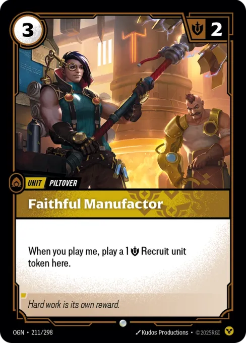 Faithful Manufactor, OGN-211/298