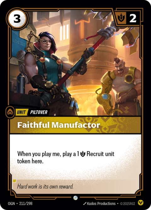 Faithful Manufactor — Origins #211, art by Kudos Productions