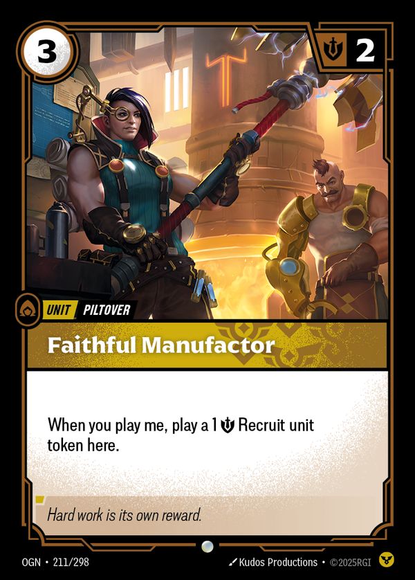 Faithful Manufactor — Riftbound card