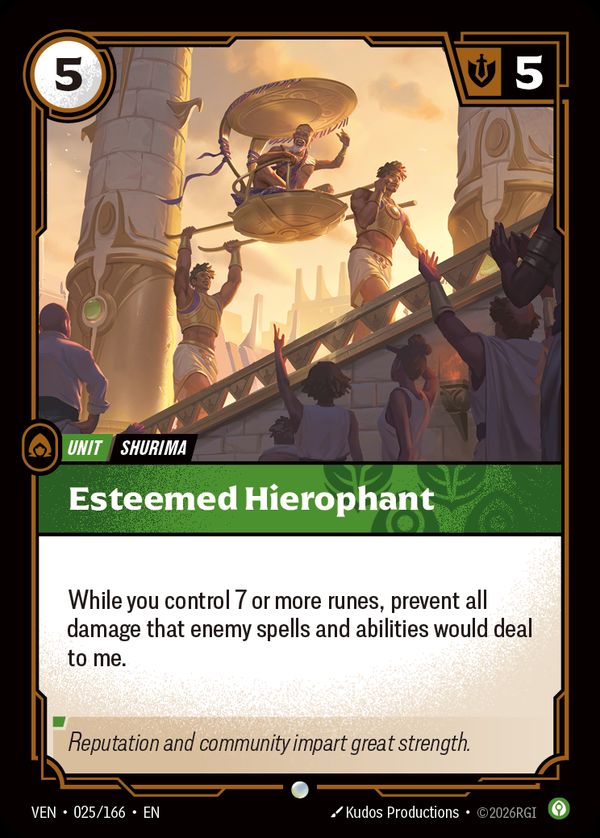 Esteemed Hierophant — Riftbound card