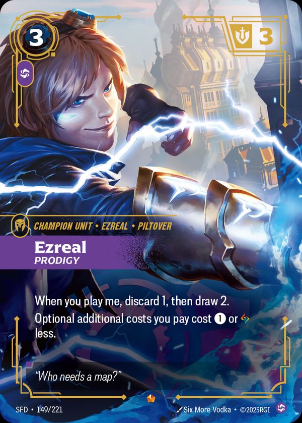 Ezreal, Prodigy — Riftbound card