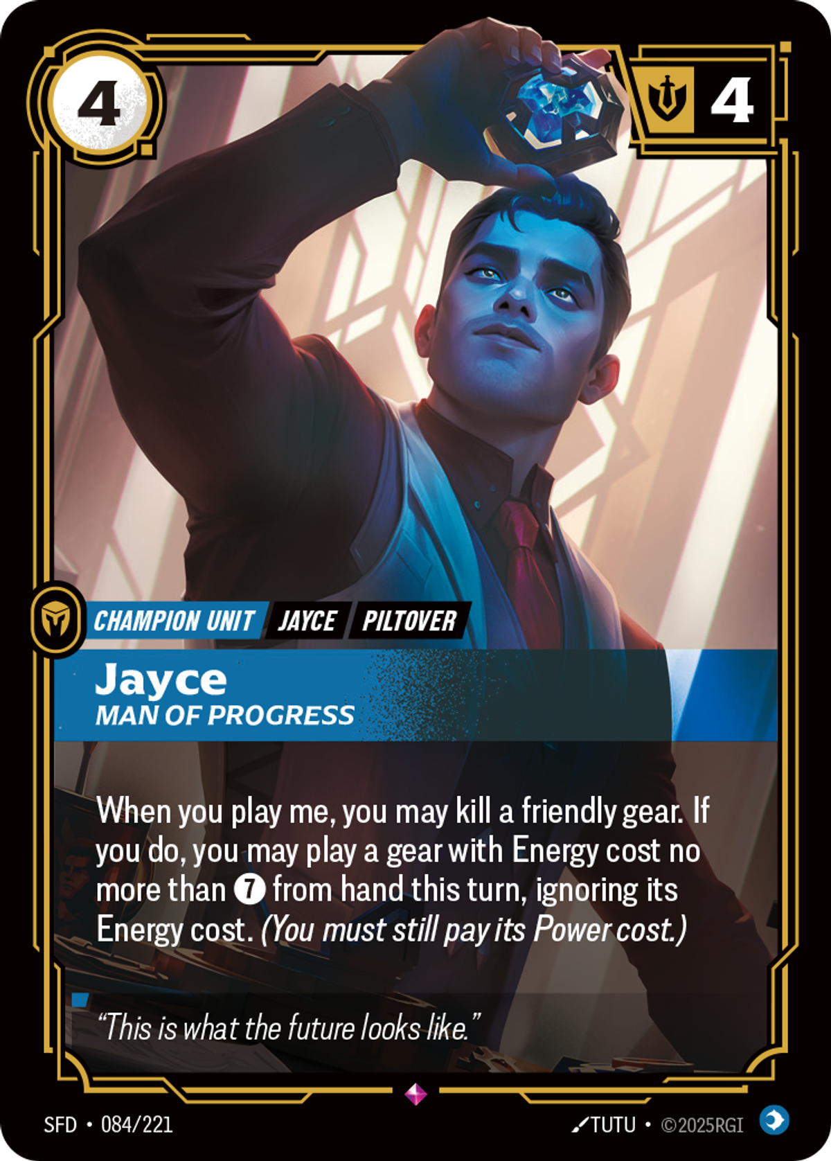 Jayce, Man of Progress