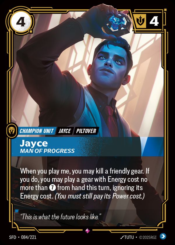 Jayce, Man of Progress — Riftbound card