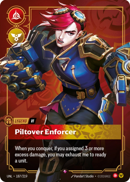 Legend Vi, Piltover Enforcer — Vi Aggro deck by Utter Trash at RQ Utrecht