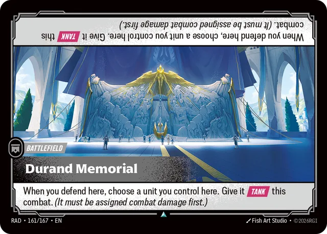 Durand Memorial Riftbound card (RAD-161/167)