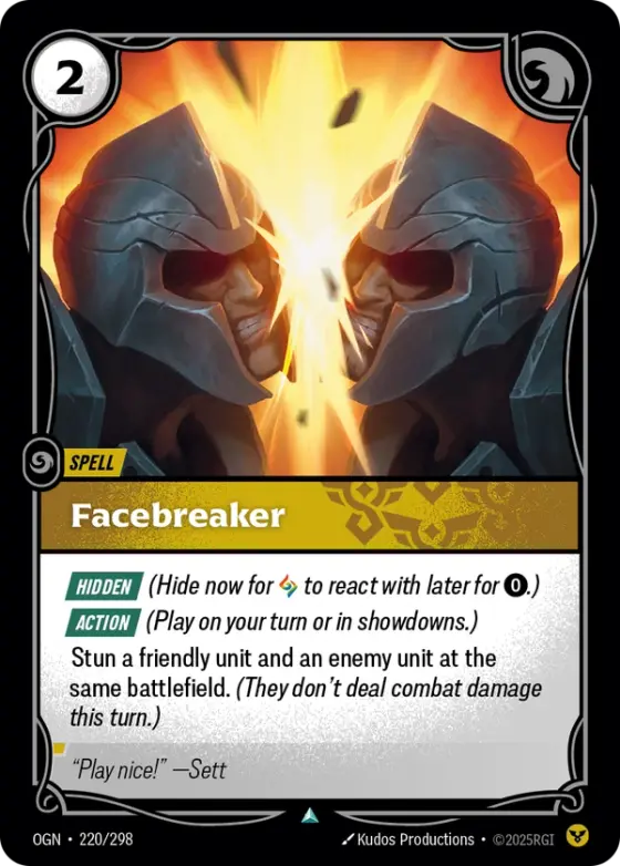 Facebreaker OGN-220 Standard printing