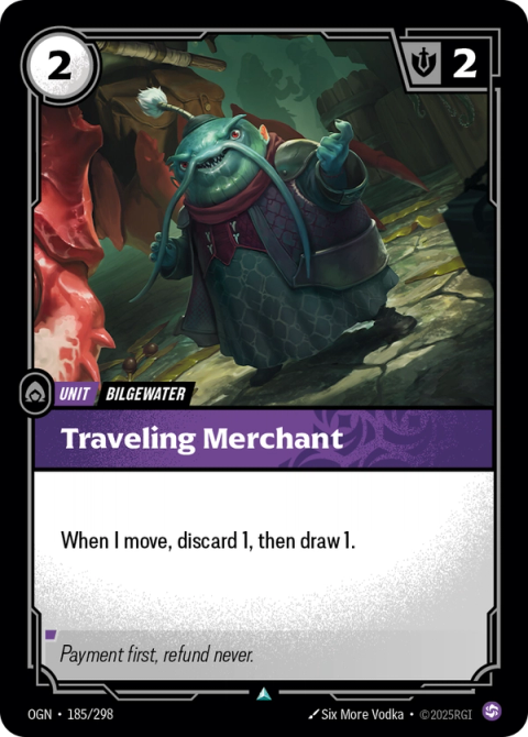 Traveling Merchant — Origins #185, art by Six More Vodka