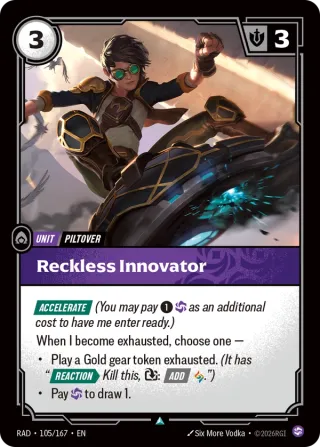 Reckless Innovator — Riftbound card RAD 105